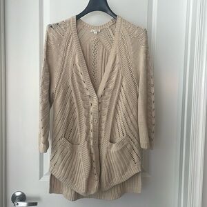 GAP Cardigan Sweater in Beige Womens Size Large